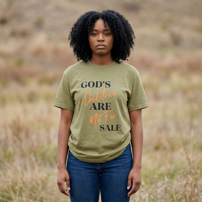 God's Children Are Not For Sale Tee — Christian Message Cotton T-Shirt