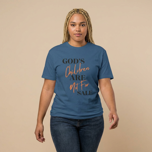 God's Children Are Not For Sale Tee — Christian Message Cotton T-Shirt